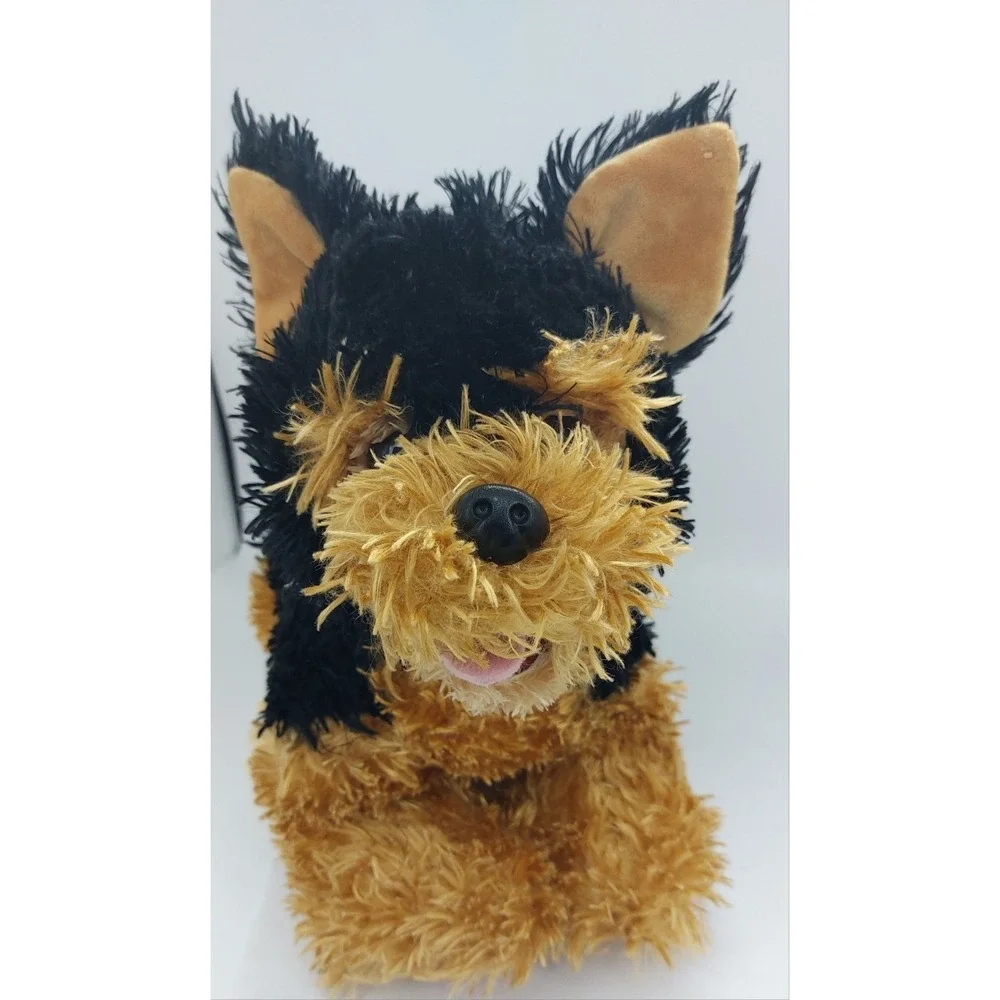 Build A Bear Promise Pets Yorkshire Terrier Yorkie Black & Gold Plush Toy